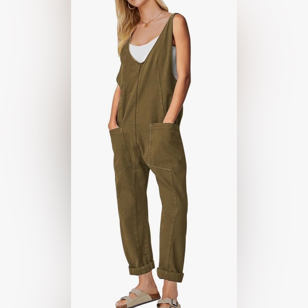 NWOT NB Big Roller Denim Twill Baggy Overalls